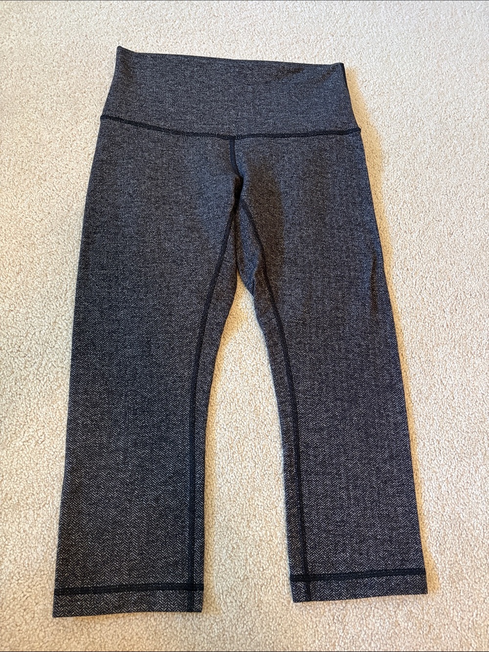 Lulu Lemon High-Waist Heathered Gray Leggings